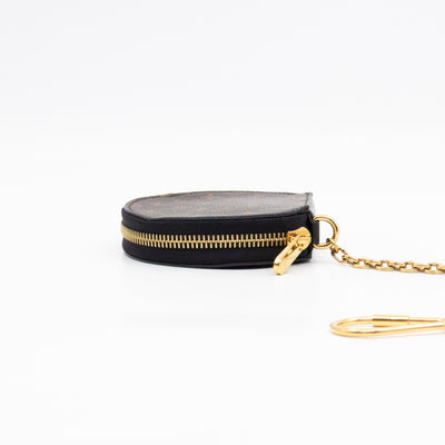 Micro Boite Chapeau Coin Purse Monogram Black
