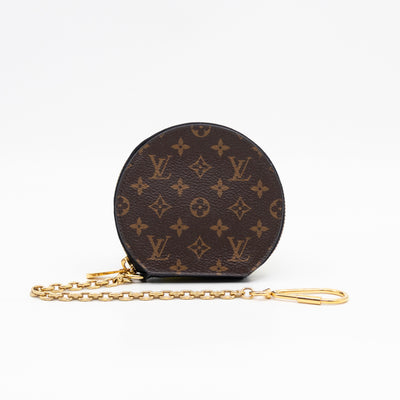 Micro Boite Chapeau Coin Purse Monogram Black