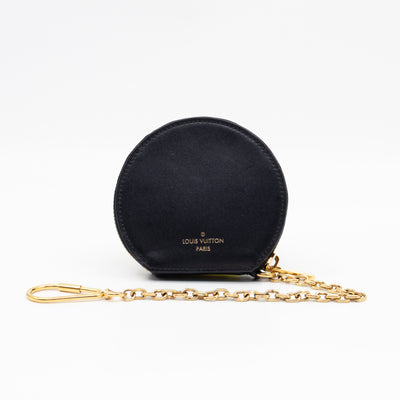 Micro Boite Chapeau Coin Purse Monogram Black