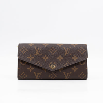 Sarah Wallet Monogram Rose Ballerine