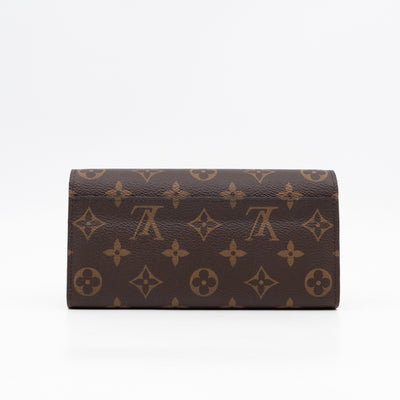 Sarah Wallet Monogram Rose Ballerine