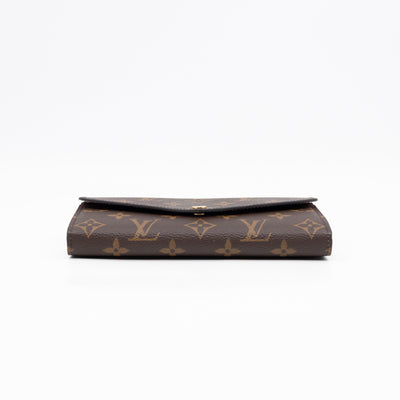 Sarah Wallet Monogram Rose Ballerine