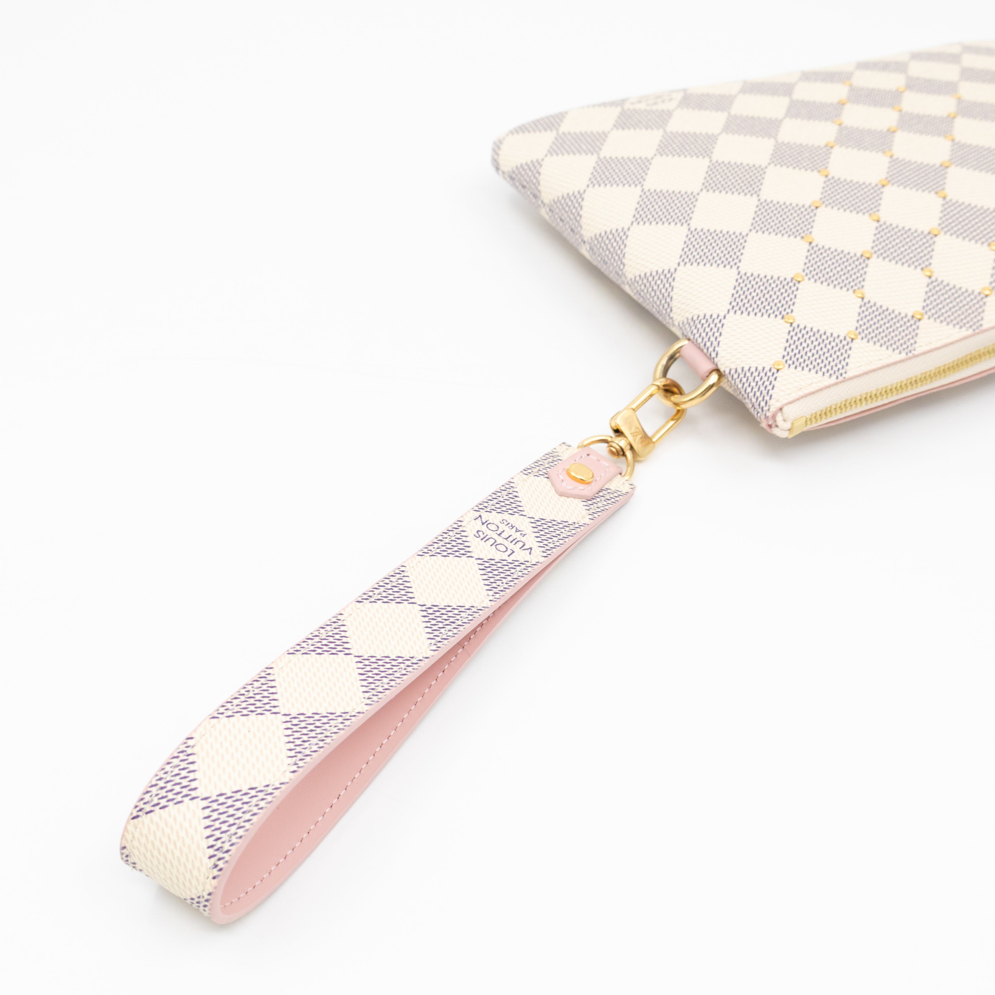 City Pouch Studded Damier Azur