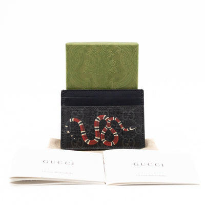 King Snake Card Holder Black GG Supreme