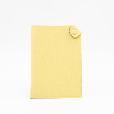 Tarmac Passport Holder Jaune Poussin Epsom Calfskin
