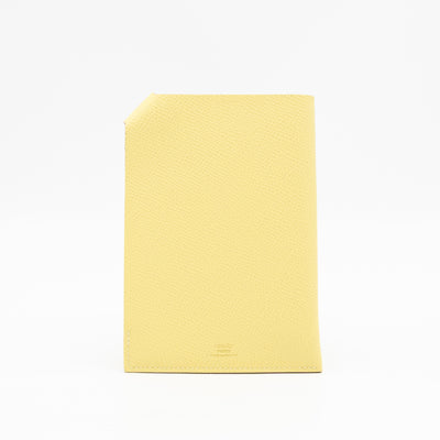 Tarmac Passport Holder Jaune Poussin Epsom Calfskin