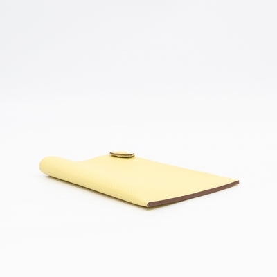 Tarmac Passport Holder Jaune Poussin Epsom Calfskin