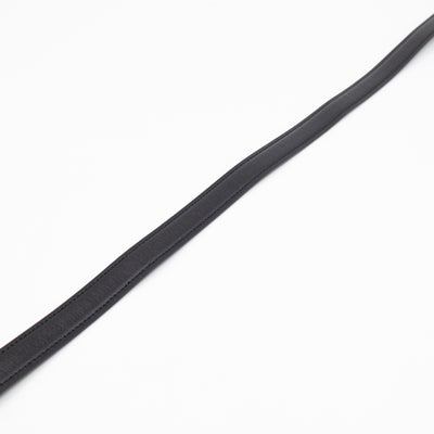 Blondie Thin Belt Black Leather 75 cm