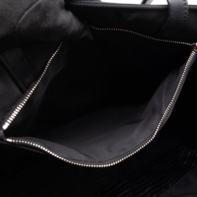 Front Pocket Tote Tessuto Nylon Black