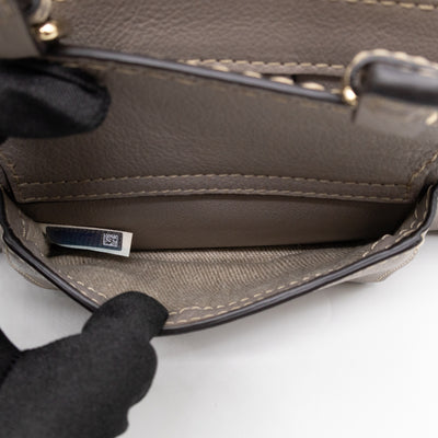 Edith Small Pouch Grey Leather