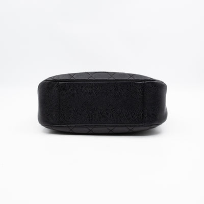 Timeless CC Half Moon Hobo Bag Black Caviar Leather