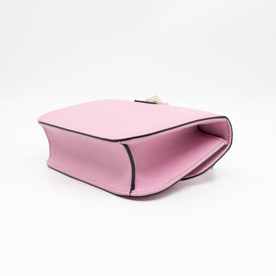 Small Glam Lock Rockstud Flap Bag Pink