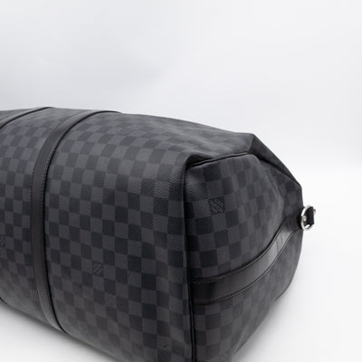 Keepall 55 Bandouliere Damier Graphite