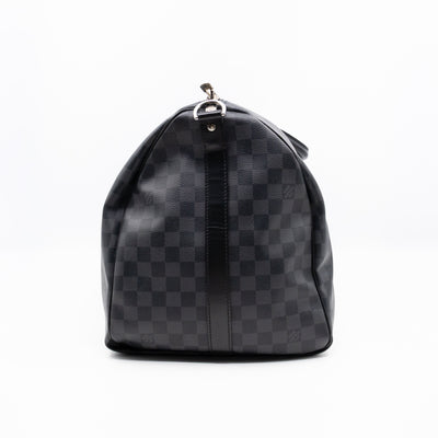 Keepall 55 Bandouliere Damier Graphite