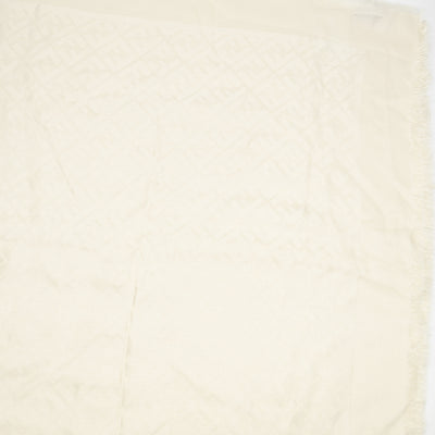 FF Silk & Wool Shawl Ivory White