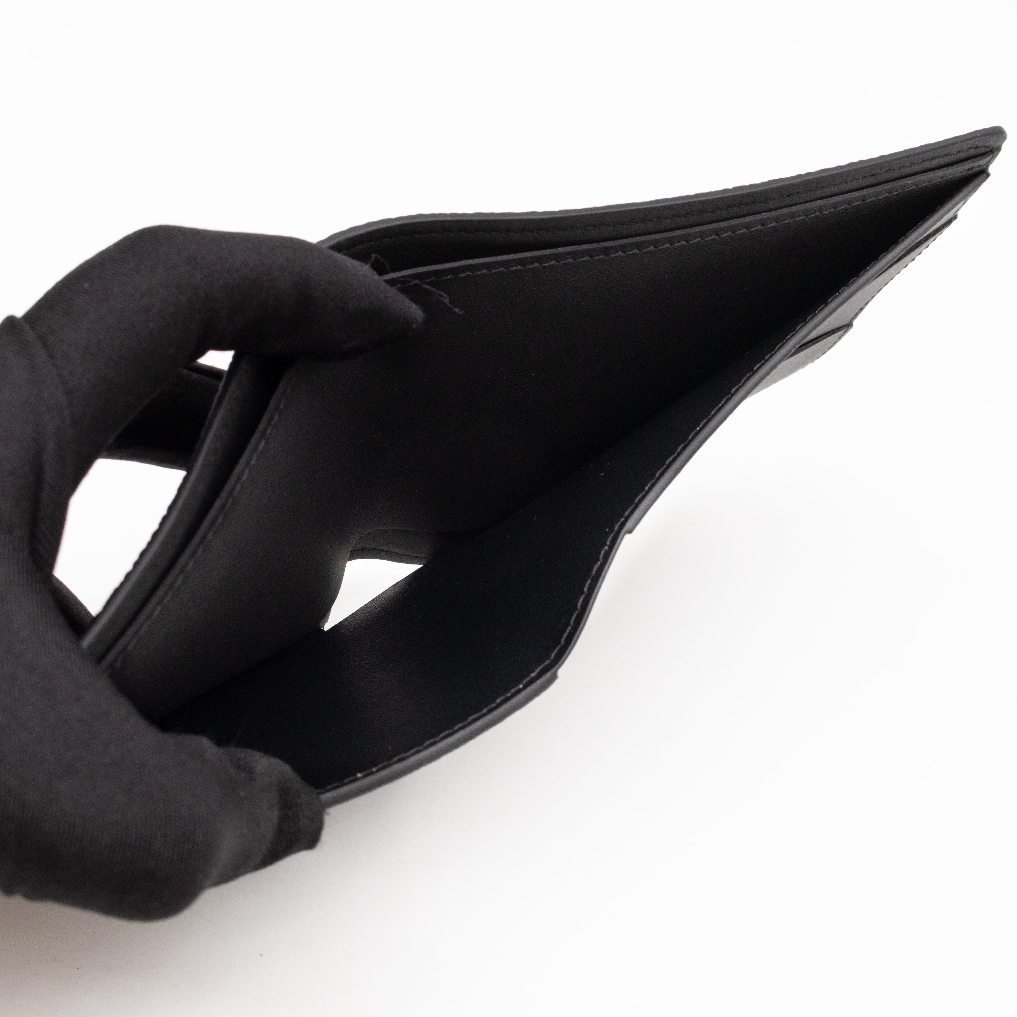 Multiple Wallet Aerogram Black Leather