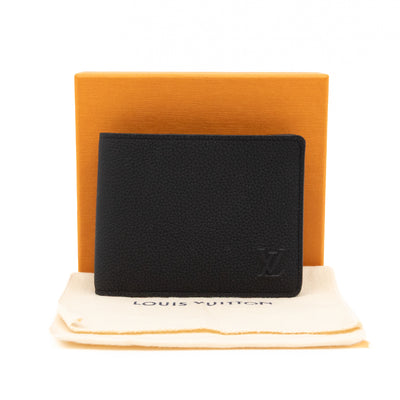 Multiple Wallet Aerogram Black Leather
