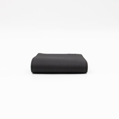 Multiple Wallet Aerogram Black Leather