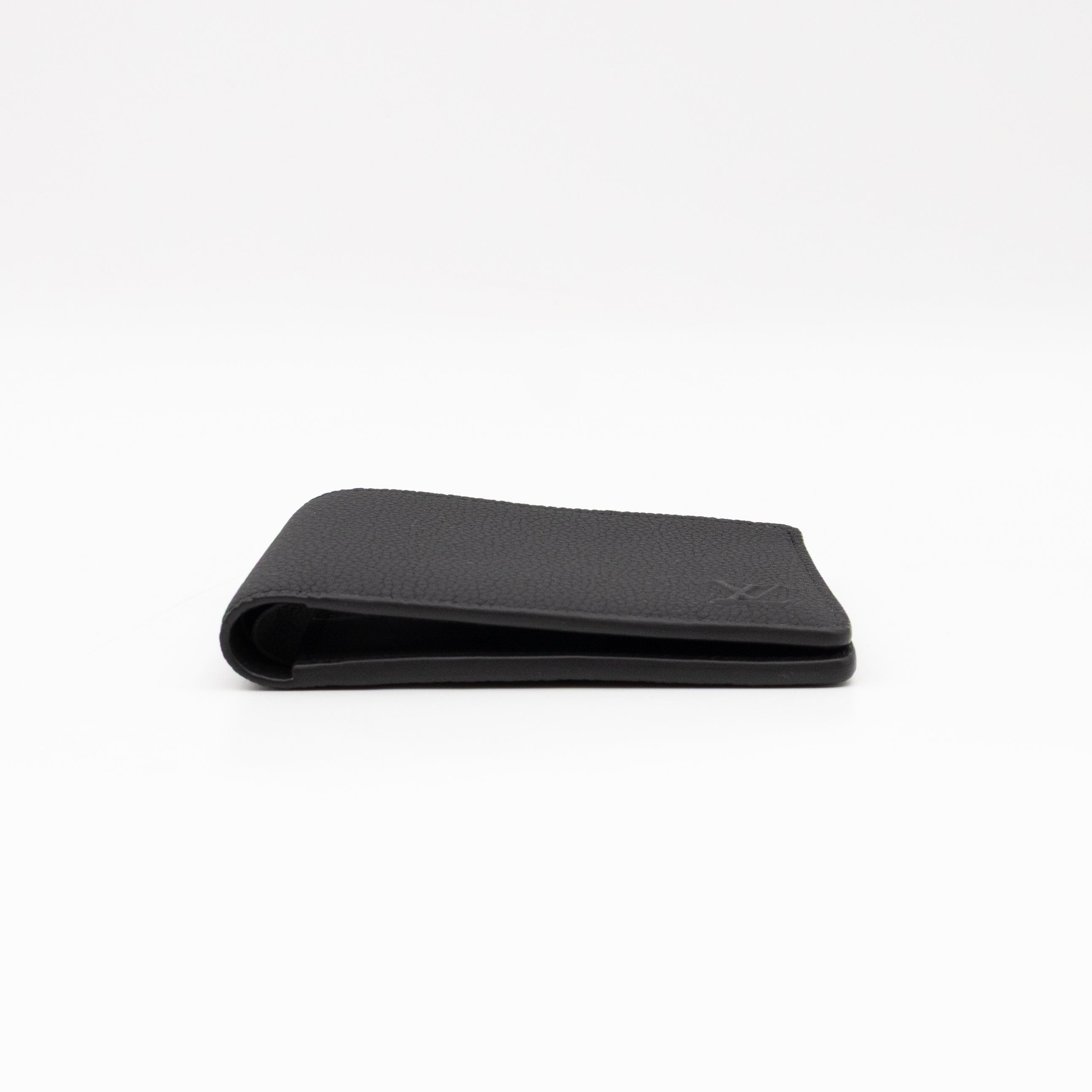 Multiple Wallet Aerogram Black Leather