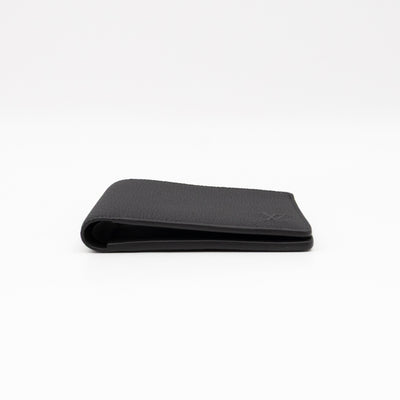 Multiple Wallet Aerogram Black Leather