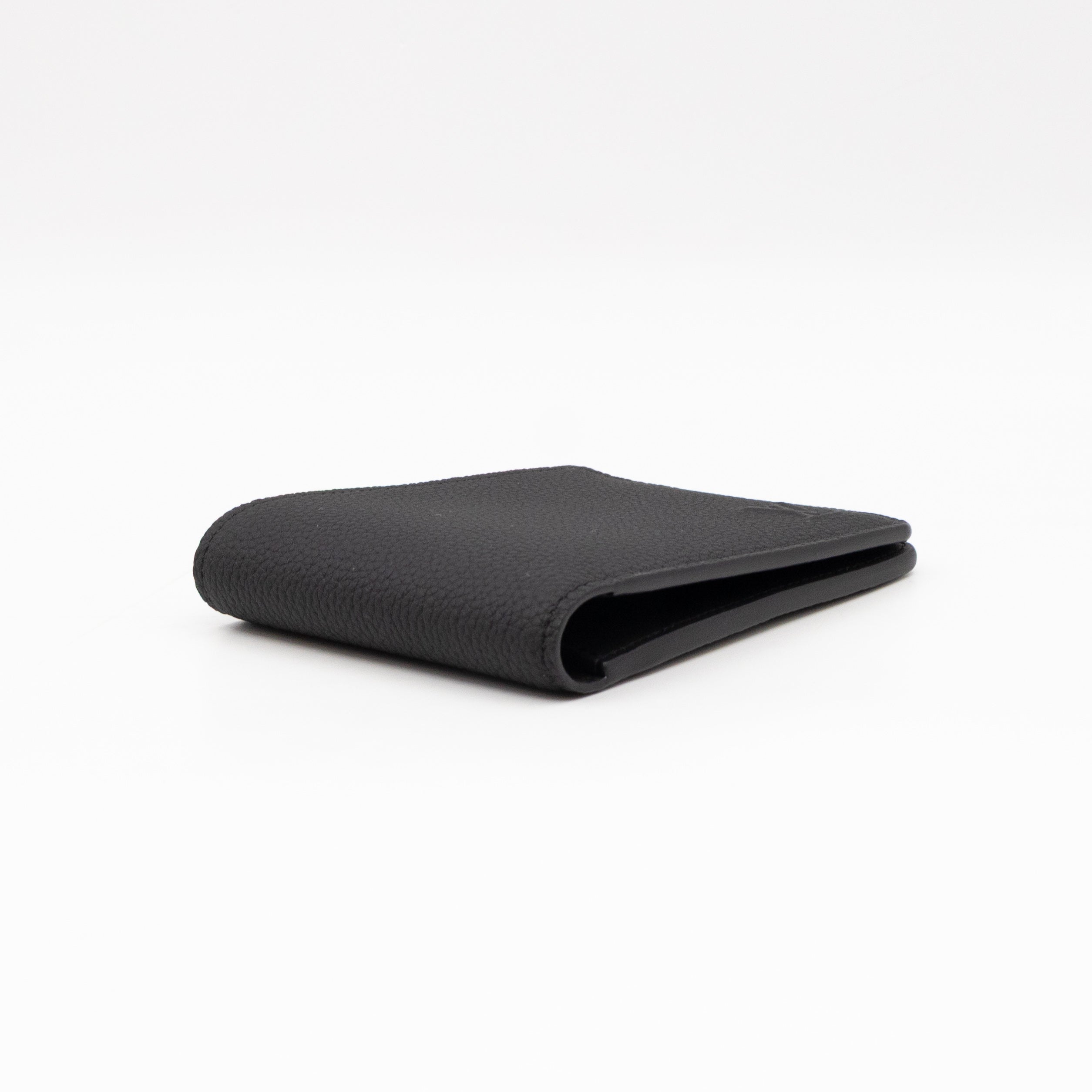 Multiple Wallet Aerogram Black Leather