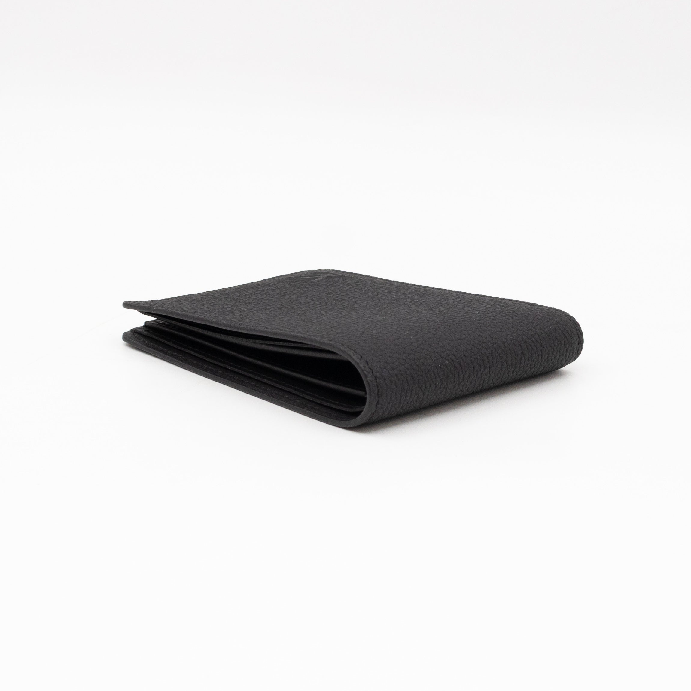 Multiple Wallet Aerogram Black Leather