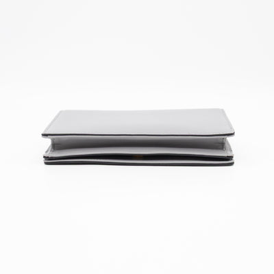 Tarot La Lune Embroidered Clutch Grey Leather