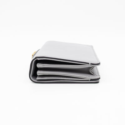 Tarot La Lune Embroidered Clutch Grey Leather
