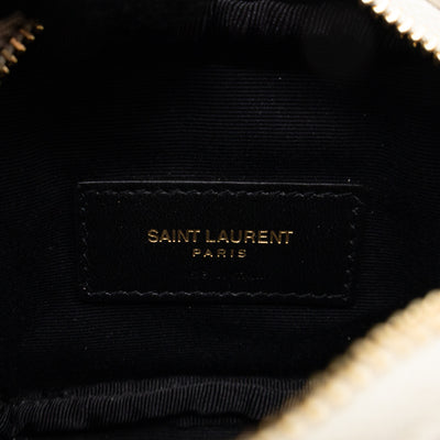 Lou Nano Chain Pouch Cream Leather