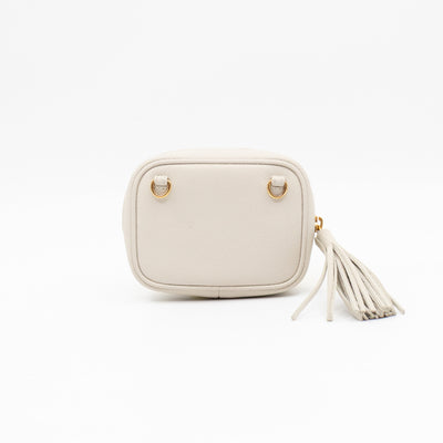 Lou Nano Chain Pouch Cream Leather