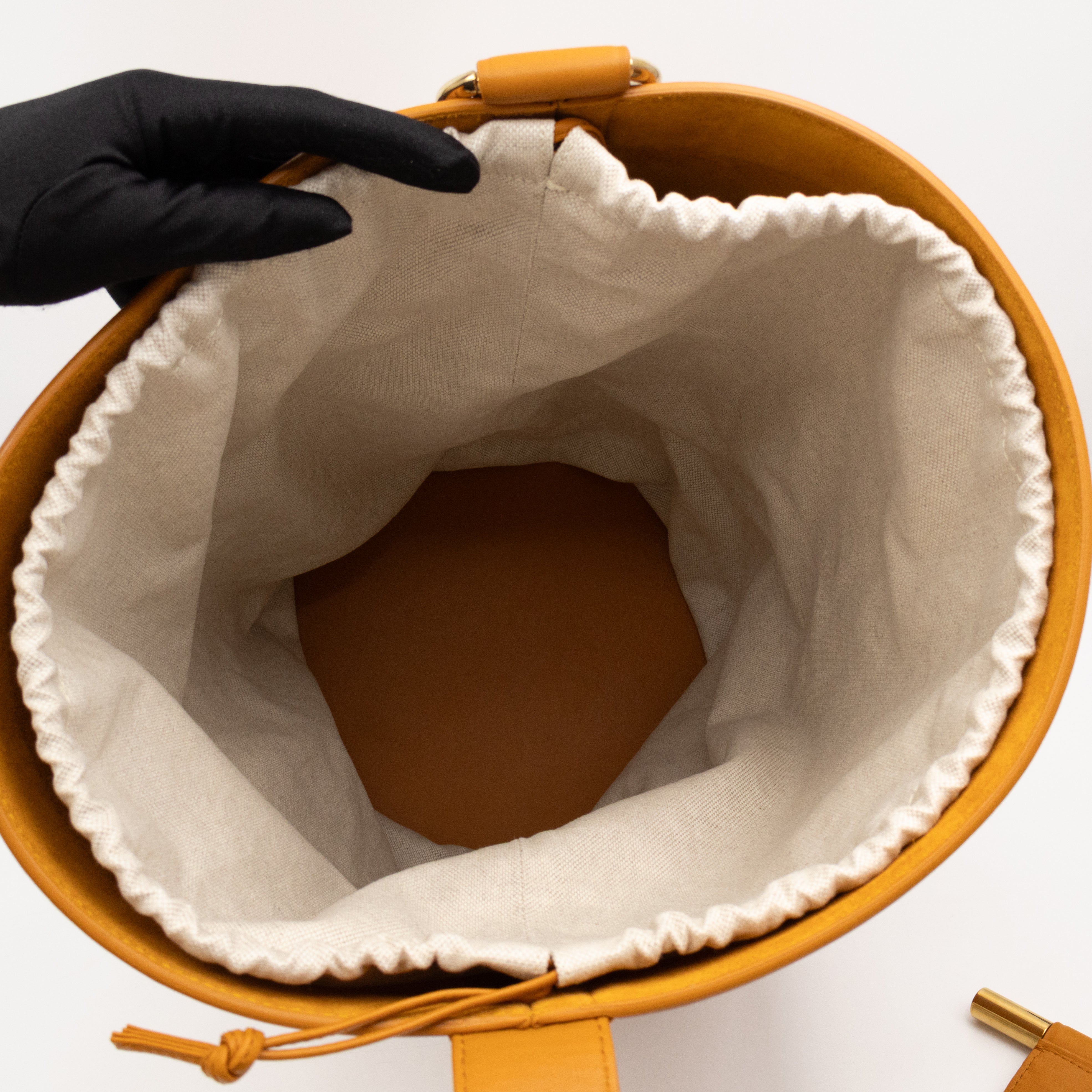 JJ Large Bucket Brown Leather