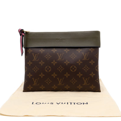 Tuileries Pochette Monogram Khaki Leather