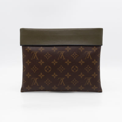 Tuileries Pochette Monogram Khaki Leather