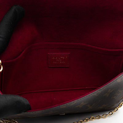 Pochette Felicie Monogram Fuchsia