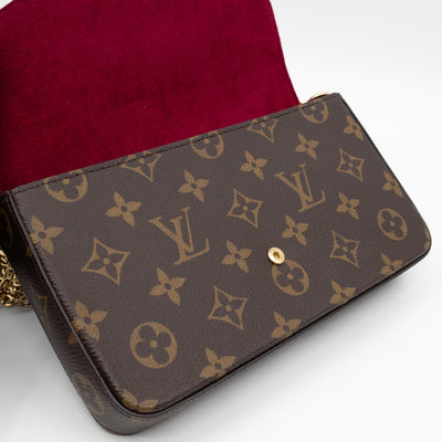 Pochette Felicie Monogram Fuchsia