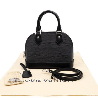 Alma BB Black Epi Leather
