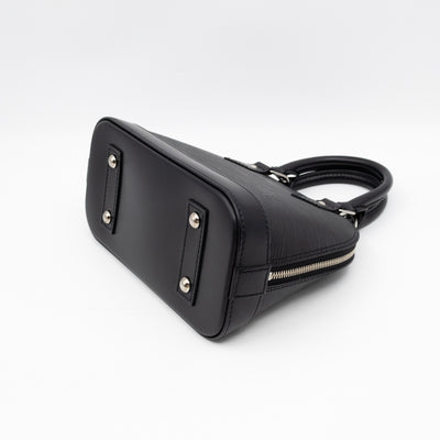 Alma BB Black Epi Leather