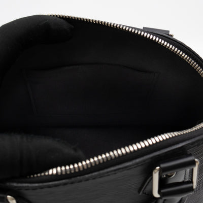 Alma BB Black Epi Leather