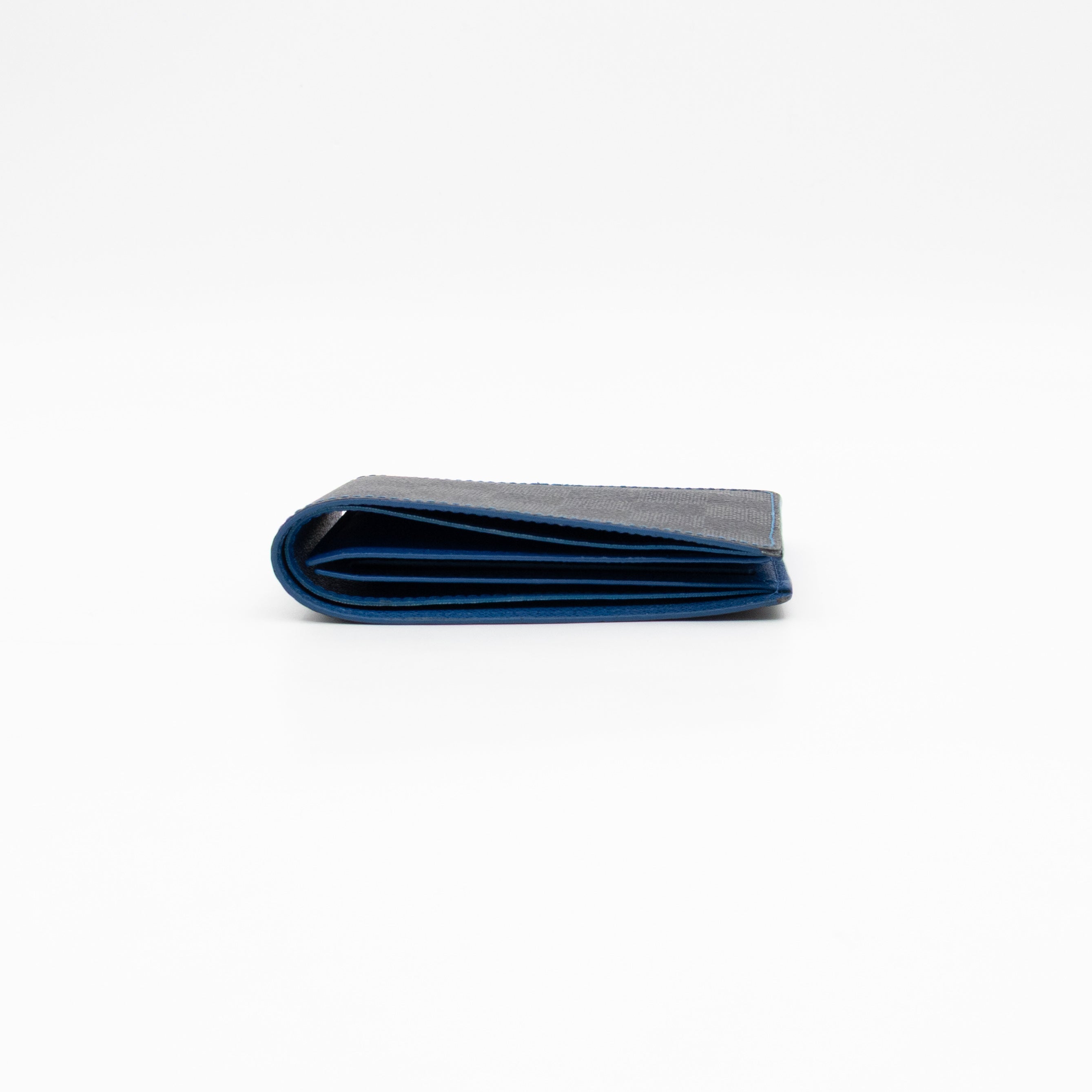 Slender Wallet Damier Graphite Bleu