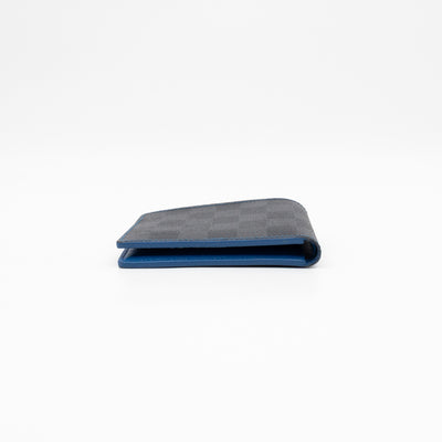 Slender Wallet Damier Graphite Bleu