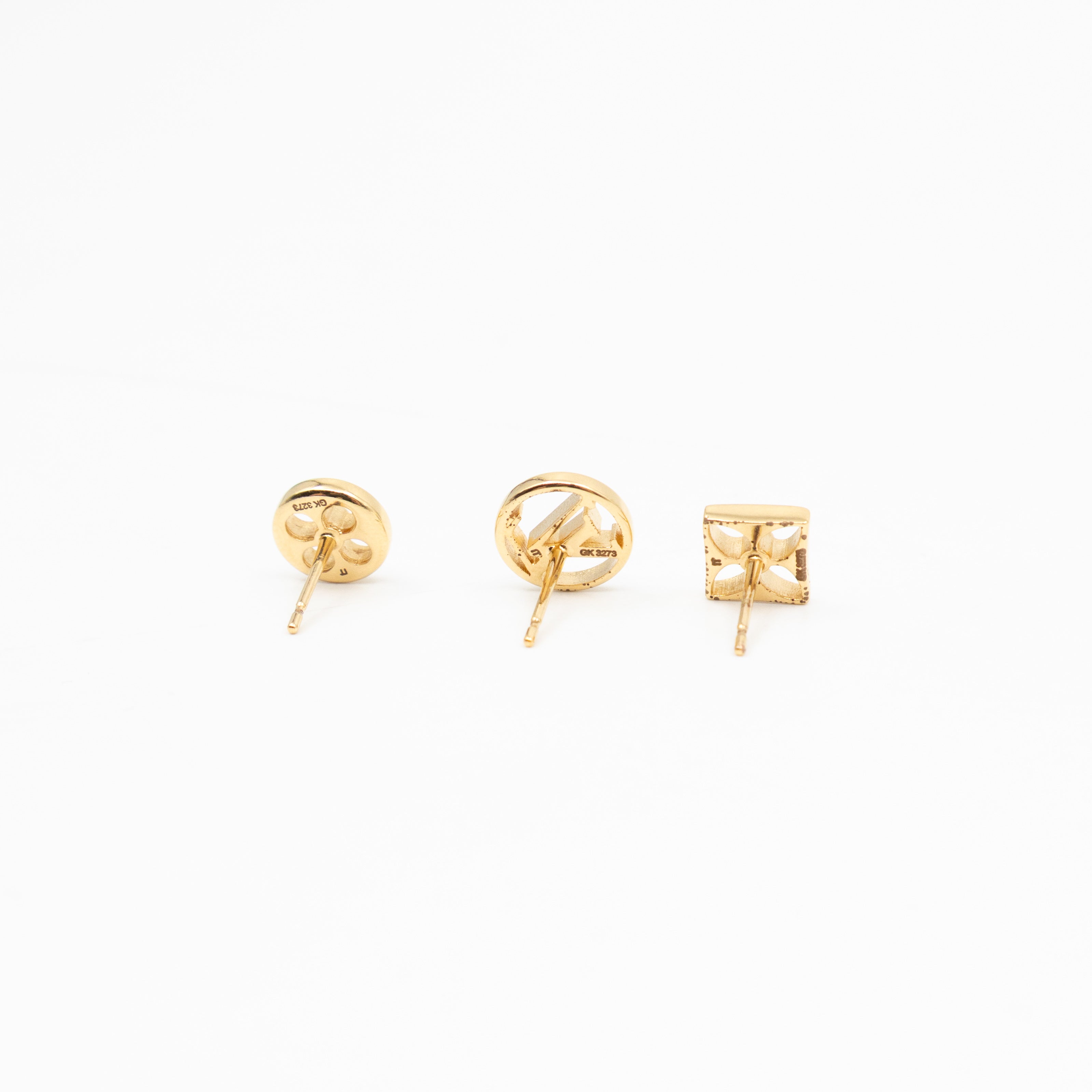 Crazy In Lock Earrings Set Gold