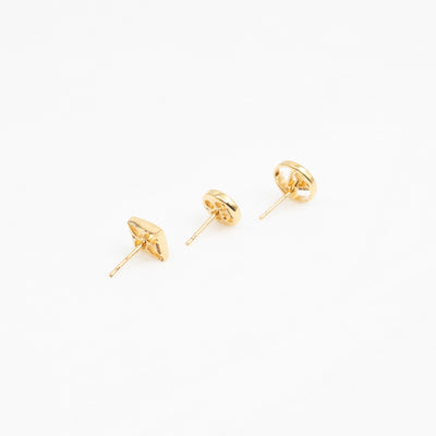 Crazy In Lock Earrings Set Gold