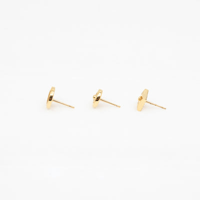 Crazy In Lock Earrings Set Gold