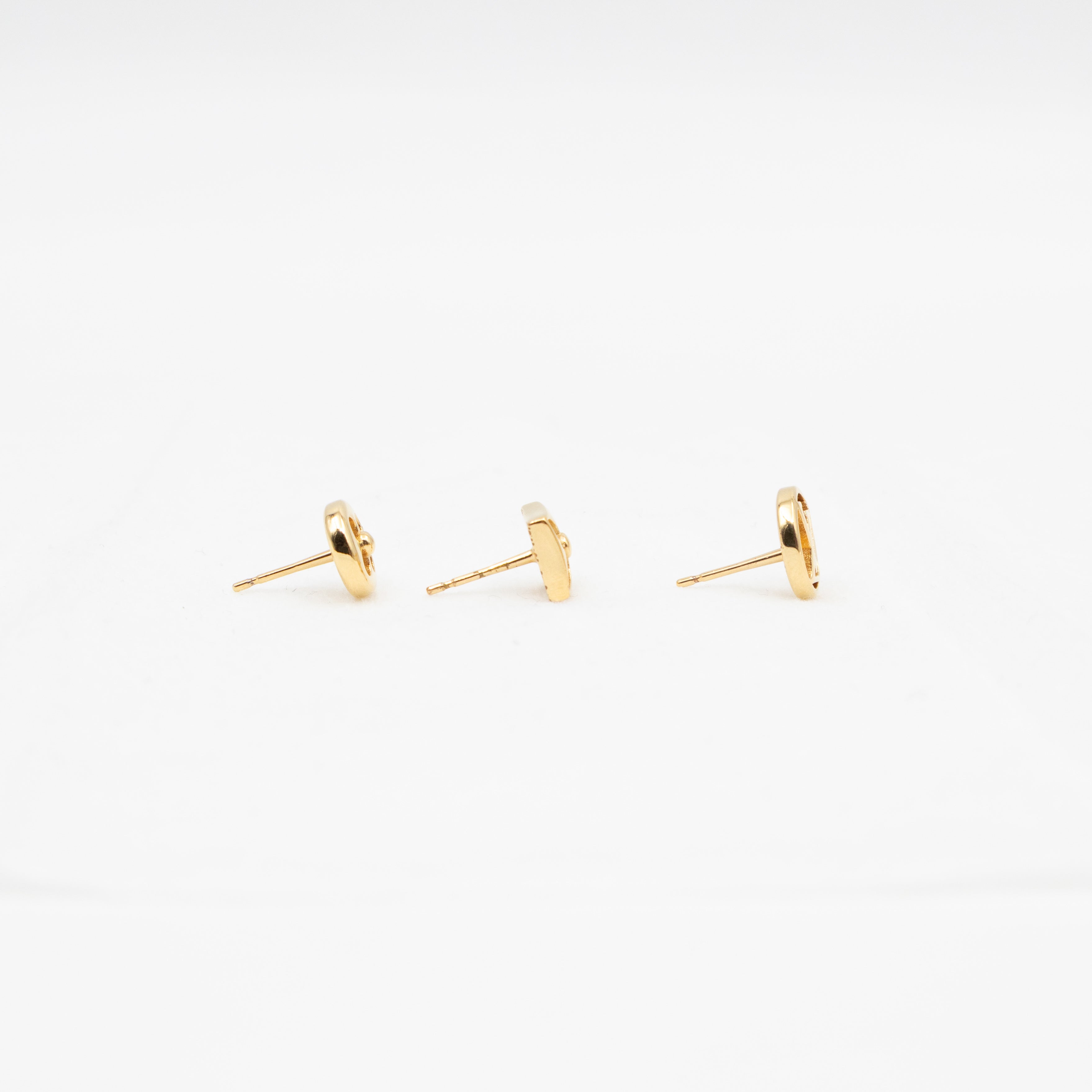 Crazy In Lock Earrings Set Gold