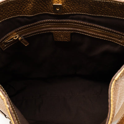 Hasler Horsebit Hobo Bronze Metallic Leather