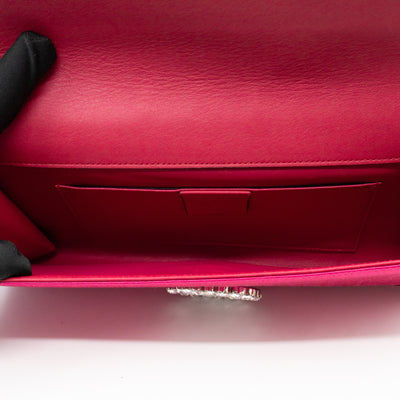 Broadway Clutch Pink Satin with Crystals