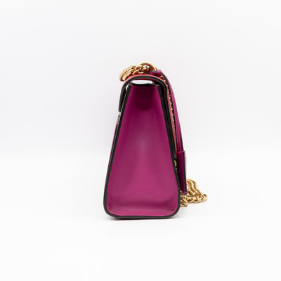 Padlock Flap Bag Medium GG Supreme Red Leather