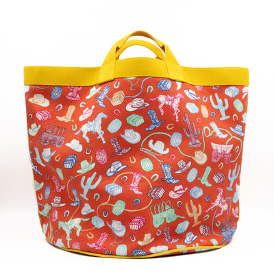 Western And Toy Company Basket Bucket Orange
