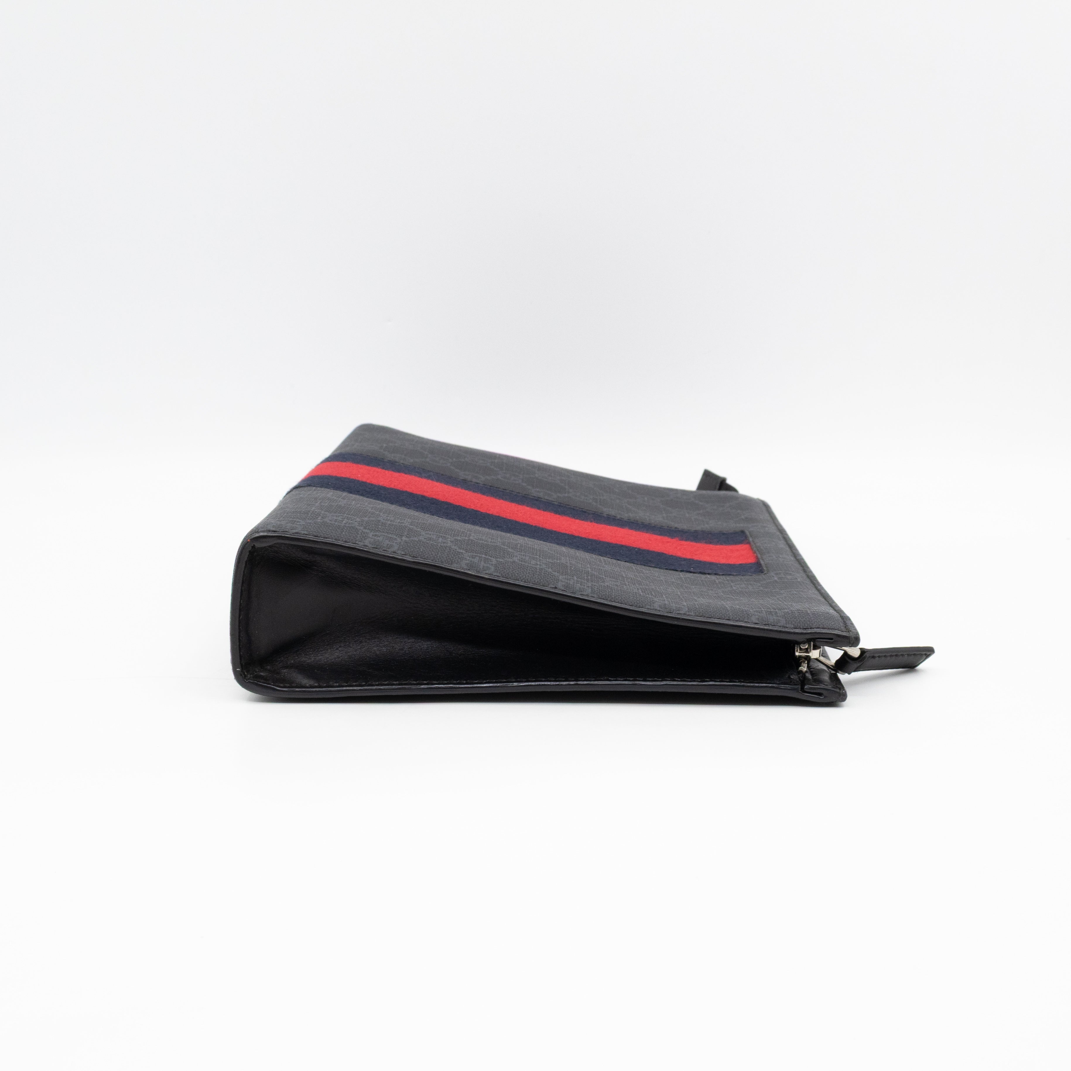 Zip Pouch Toiletry Case Black GG Supreme