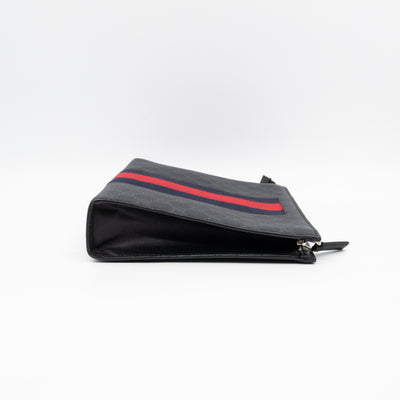 Zip Pouch Toiletry Case Black GG Supreme